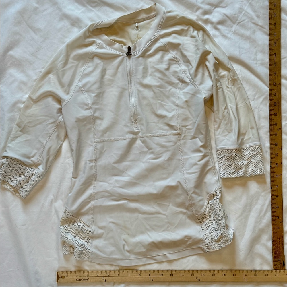 Prana White Swim Top